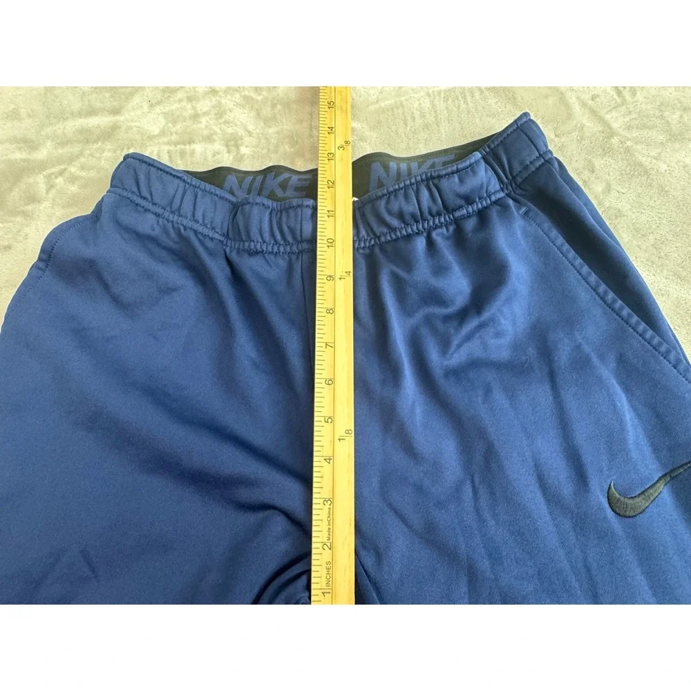 Nike Mens Dri-FIT Fleece Training Pants Navy Blue Straight Leg 800181-429 M
